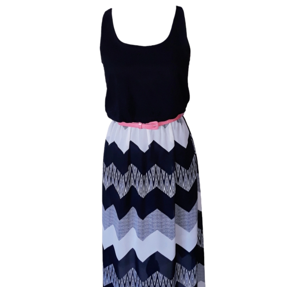 Black and White Maxi Dress